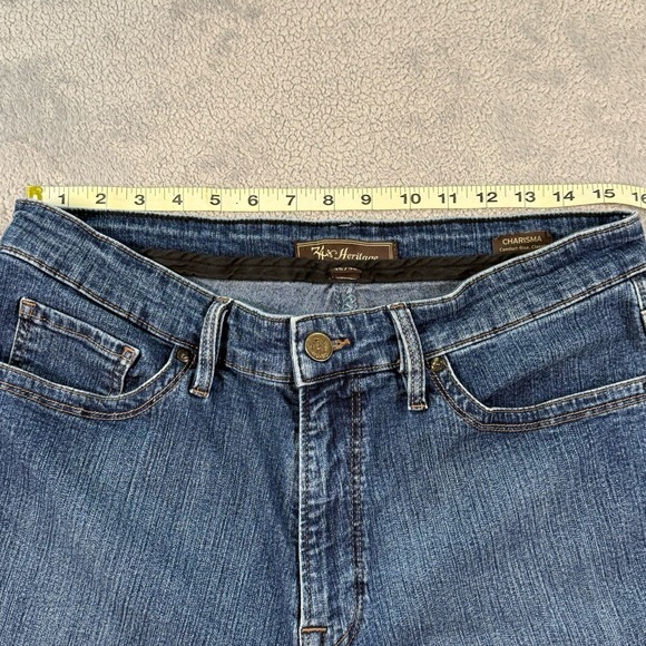 34 Heritage Jeans Mens 35x30 Fits 35x24 Blue Denim Charisma Classic Comfort - Picture 13 of 16